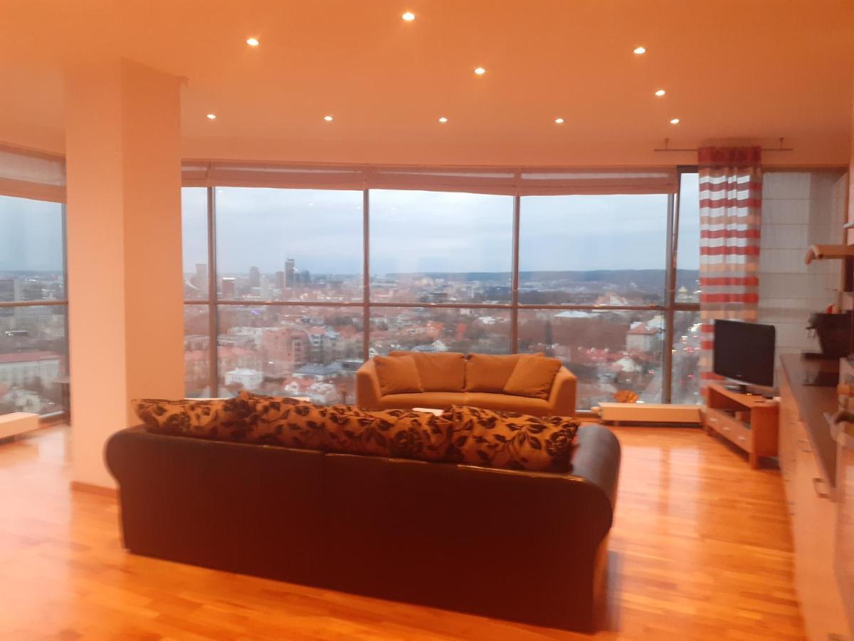 Luxury Apartment In Skyscraper 维尔纽斯 外观 照片