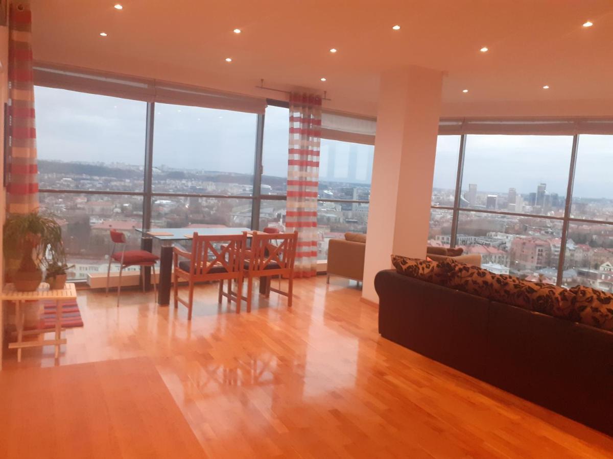 Luxury Apartment In Skyscraper 维尔纽斯 外观 照片