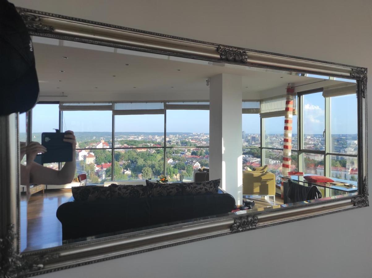 Luxury Apartment In Skyscraper 维尔纽斯 外观 照片