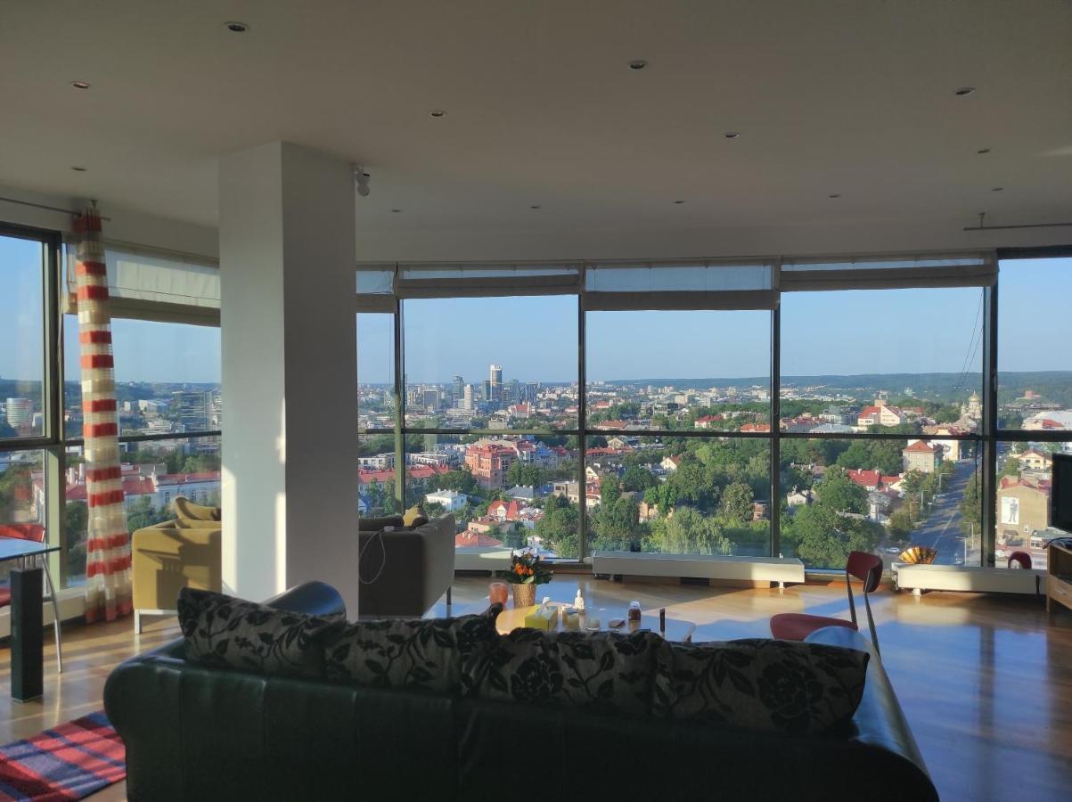 Luxury Apartment In Skyscraper 维尔纽斯 外观 照片