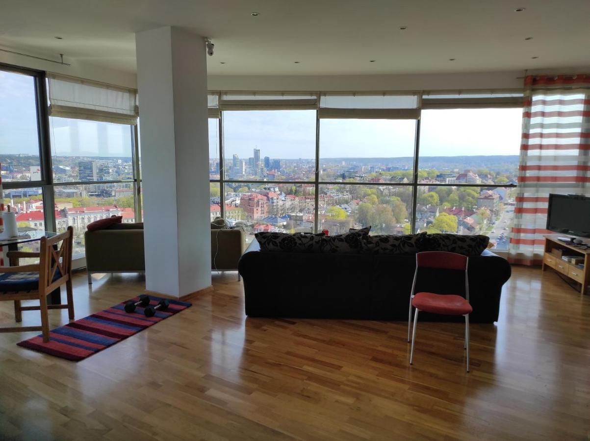 Luxury Apartment In Skyscraper 维尔纽斯 外观 照片